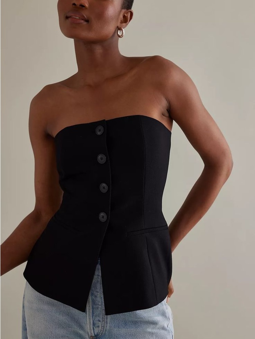 Aligne Strapless Tailored Top